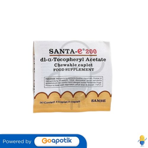 SANTA E 200 IU STRIP 4 KAPLET