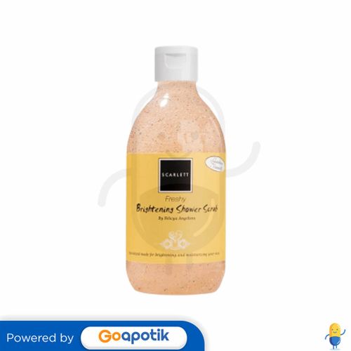 SCARLETT BRIGHTENING SHOWER SCRUB FRESHY 300 ML BOTOL