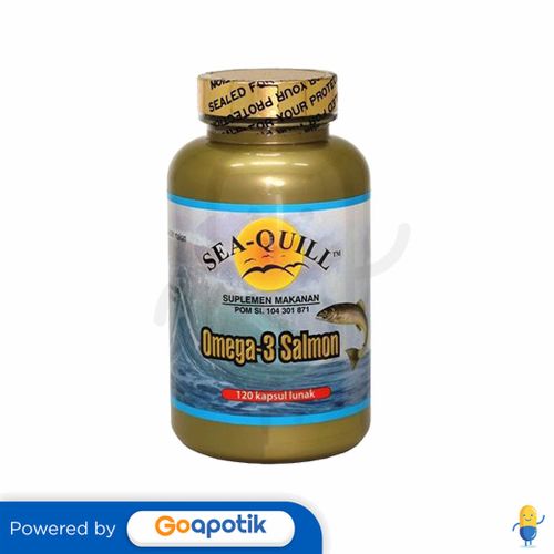 SEAQUILL OMEGA3 SALMON BOTOL 120 KAPSUL Kegunaan, Efek Samping