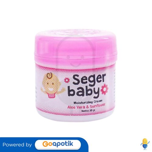 SEGER BABY MOISTURIZING CREAM PINK ALOEVERA & SUNFLOWER 35 GRAM TUBE