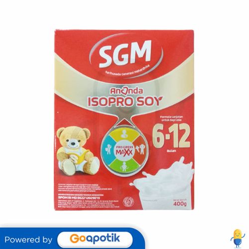 SGM ANANDA ISOPRO SOY LANJUTAN USIA 6-12 BULAN 400 GRAM DUS