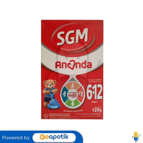 SGM ANANDA PRO-GRESS MAXX USIA 6-12 BULAN 120 GRAM BOX