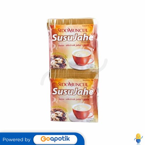 SIDOMUNCUL SUSU JAHE 27 GRAM PACK 10 SACHET