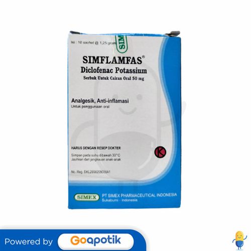 SIMFLAMFAS 50 MG DRY SYRUP BOX 10 SACHET