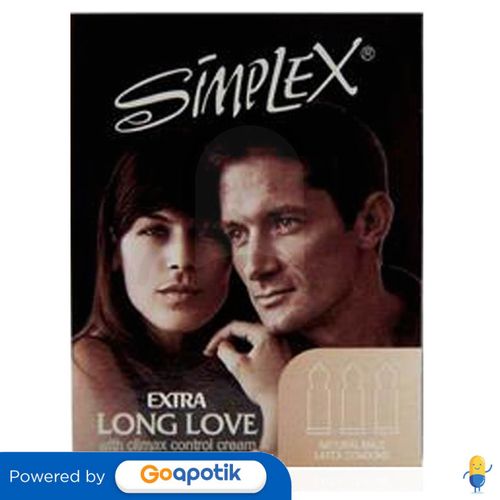 SIMPLEX KONDOM EXTRA LONG LOVE BOX 3 PCS