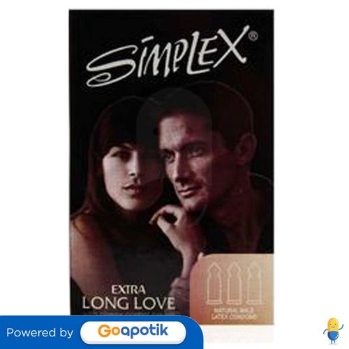 SIMPLEX KONDOM EXTRA LONGLOVE BOX 12 PCS