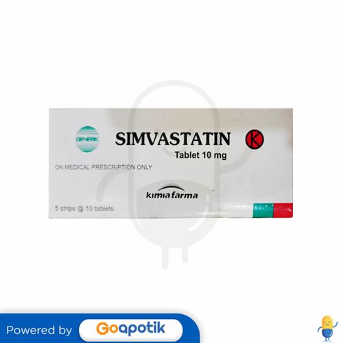 SIMVASTATIN 10 MG KIMIA FARMA BOX 50 TABLET