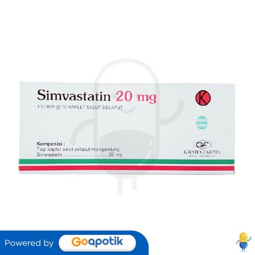 SIMVASTATIN GRAHA 20 MG BOX 30 KAPLET