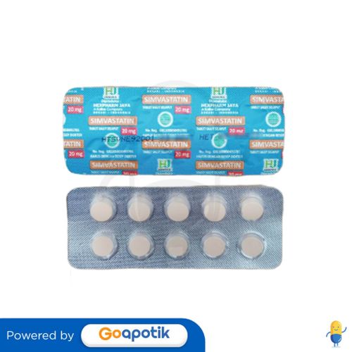 SIMVASTATIN HEXPHARM 20 MG TABLET