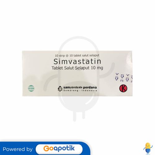 SIMVASTATIN SAMPHARINDO 10 MG BOX 100 TABLET