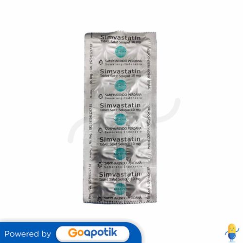 SIMVASTATIN SAMPHARINDO 10 MG STRIP 10 TABLET