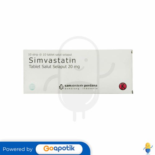 SIMVASTATIN SAMPHARINDO 20 MG BOX 100 TABLET