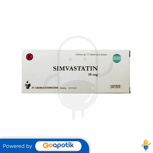 SIMVASTATIN YARINDO 10 MG BOX 30 TABLET