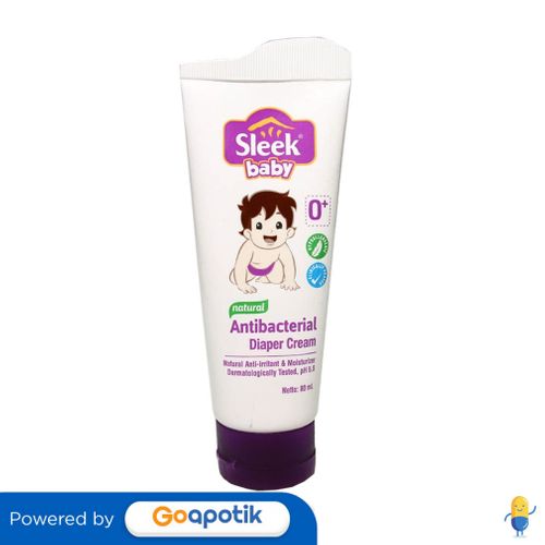 SLEEK BABY NATURAL ANTIBACTERIAL DIAPER CREAM TUBE 80 ML Kegunaan, Efek Samping, Dosis dan