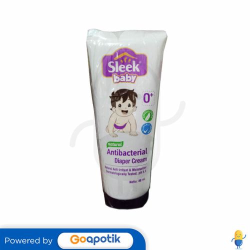 SLEEK BABY NATURAL ANTIBACTERIAL DIAPER CREAM TUBE 80 ML