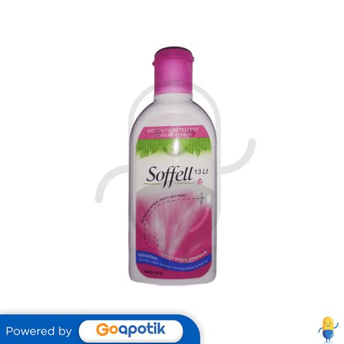 SOFFELL LOTION BUNGA GERANIUM 60 GRAM BOTOL