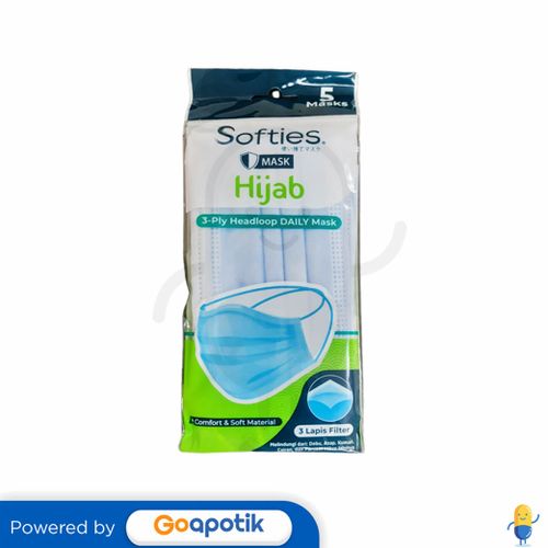 SOFTIES 3PLY DAILY MASK HIJAB PACK 5 PCS