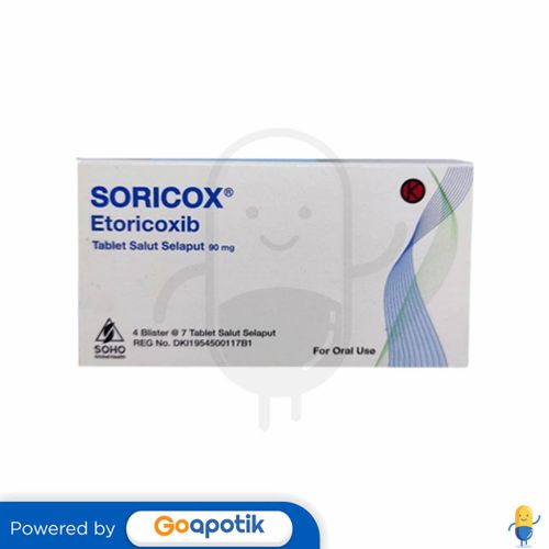 SORICOX 90 MG BOX 28 TABLET