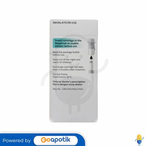 Spiriva Respimat 25 Mcg Single Refill Pack 1 Cartridge Kegunaan Efek Samping Dosis Dan 9315