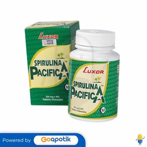 SPIRULINA PACIFICA BOTOL 400 TABLET Kegunaan, Efek Samping, Dosis dan