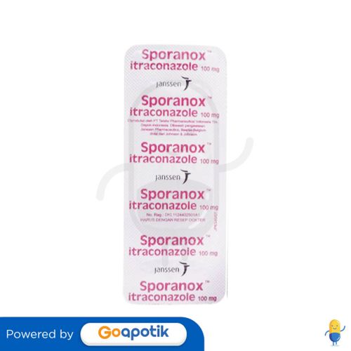 SPORANOX 100 MG STRIP 4 KAPSUL