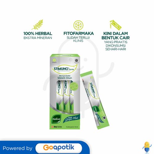 STIMUNO FORTE STICKPACK 10 ML BOX 5 SACHET / IMUN TUBUH