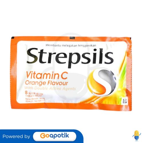 STREPSIL VITAMIN C STRIP 8 TABLET