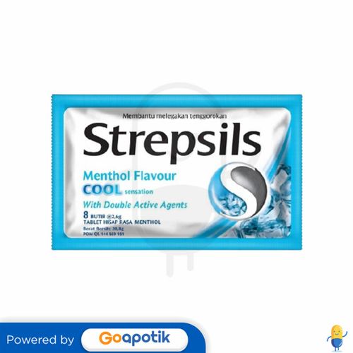 STREPSILS MENTHOL FLAVOUR COOL SENSATION SACHET 8 PCS