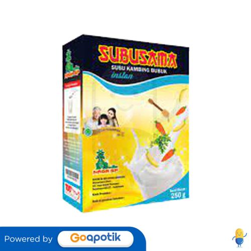 SUBUSAMA SUSU KAMBING BUBUK INSTAN 250 GRAM BOX