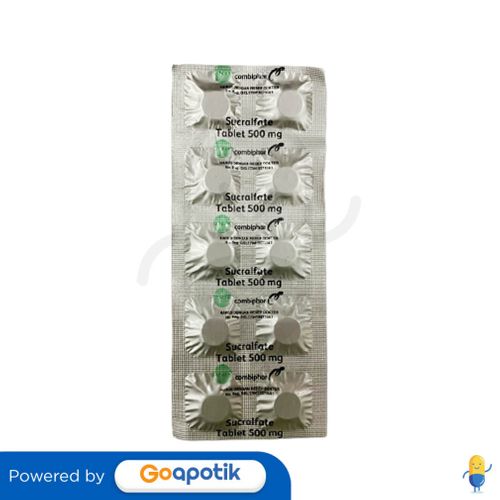 SUCRALFATE COMBIPHAR 500 MG STRIP 10 TABLET