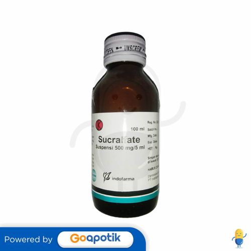 SUCRALFATE INDOFARMA 500 MG/5 ML SUSPENSI 100 ML