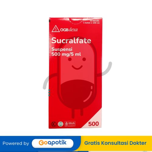 SUCRALFATE OGB DEXA MEDICA 500 MG/5 ML SUSPENSI 100 ML / OBAT MAAG