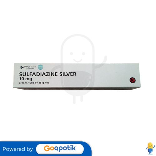 SULFADIAZINE SILVER DARYA VARIA 1% KRIM 35 GRAM TUBE