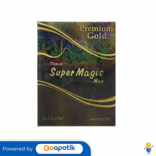 SUPER MAGIC MAN TISSUE PREMIUM GOLD BOX 3 PIECES