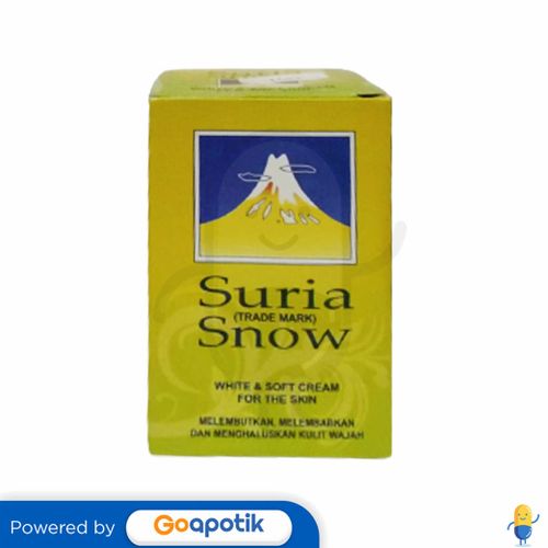 SURIA SNOW WHITE & SOFT CREAM 60 GRAM TUBE Kegunaan, Efek Samping