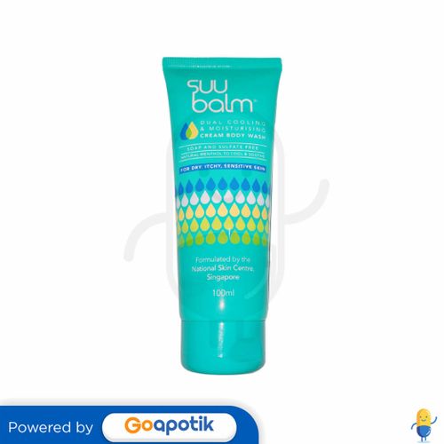 SUU BALM DUAL COOLING & MOISTURISING CREAM BODY WASH 100 ML TUBE