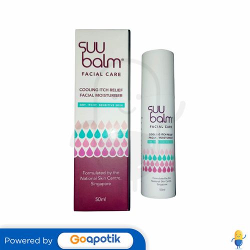 SUU BALM FACIAL CARE COOLING ITCH RELIEF FACIAL MOISTURISER 50 ML BTL