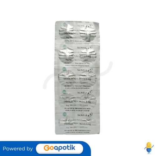 TAMSULOSIN HYDROCHLORIDE NOVELL 0.4 MG TABLET - Kegunaan, Efek Samping ...