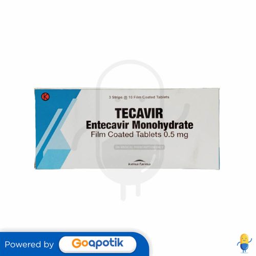 TECAVIR 0.5 MG BOX 30 TABLET