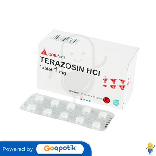 TERAZOSIN HCL OGB DEXA MEDICA 1 MG BOX 100 TABLET / HIPERTENSI