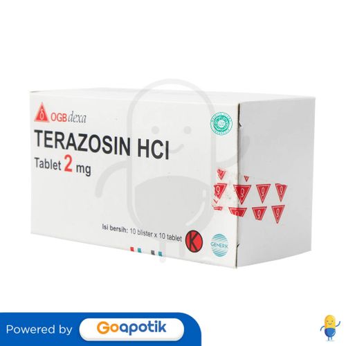 TERAZOSIN HCL OGB DEXA MEDICA 2 MG BOX 100 TABLET / HIPERTENSI