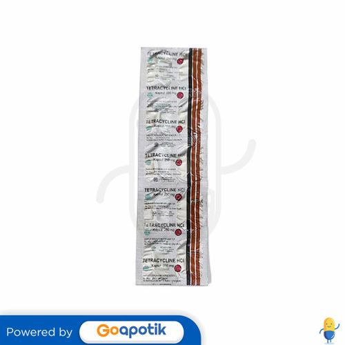 TETRACYCLINE HCL NOVAPHARIN 250 MG STRIP 10 KAPSUL