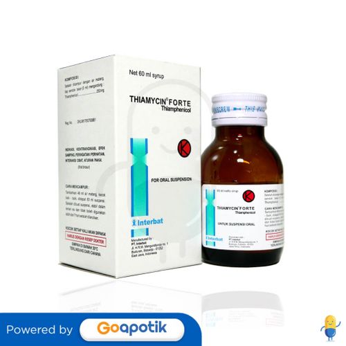 THIAMYCIN FORTE 250 MG/5 ML DRY SYRUP 60 ML