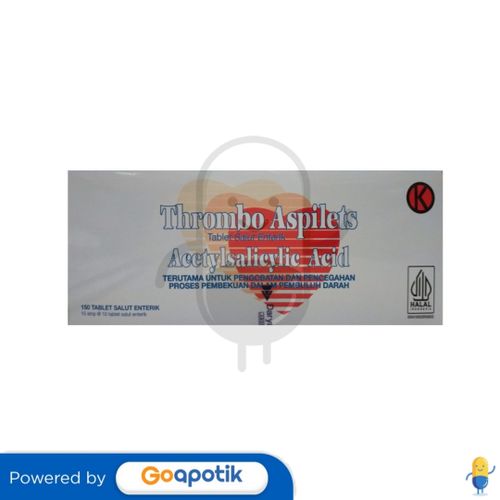 THROMBO ASPILETS 100 MG BOX 150 TABLET