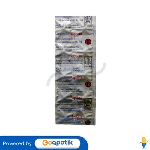 THROMBO ASPILETS 100 MG STRIP 10 TABLET