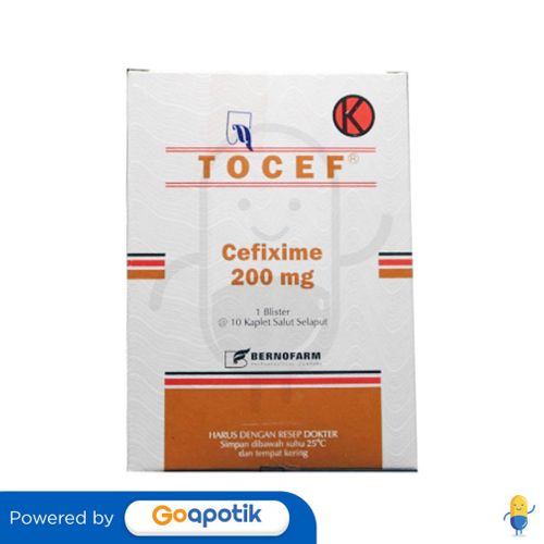 TOCEF 200 MG BOX 10 KAPLET