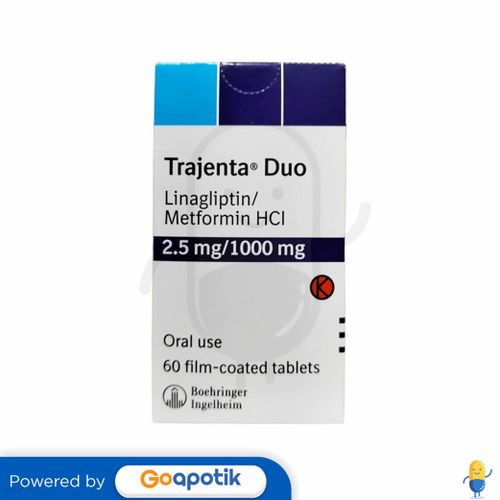 TRAJENTA DUO 2.5 MG/1000 MG BOTOL 60 TABLET