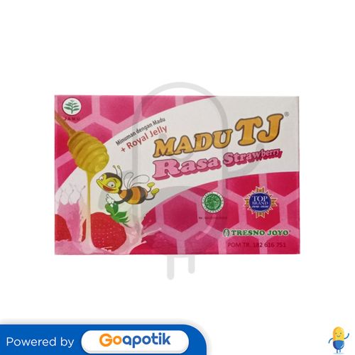 TRESNOJOYO MADU TJ RASA STRAWBERRY 20 GRAM BOX 12 SACHET