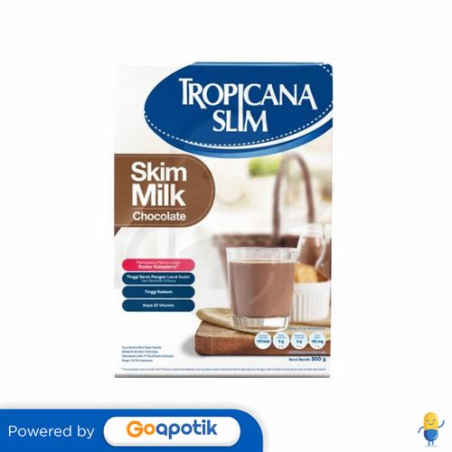 TROPICANA SLIM SUSU BUBUK SKIM RASA COKELAT 500 GRAM