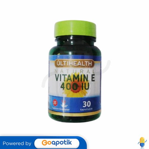 ULTIHEALTH NATURAL VITAMIN E 400 IU BOTOL 30 KAPSUL